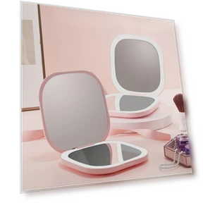 Touch Switch Travel Cosmetic Mirror — Compact & Travel, Yinangfg