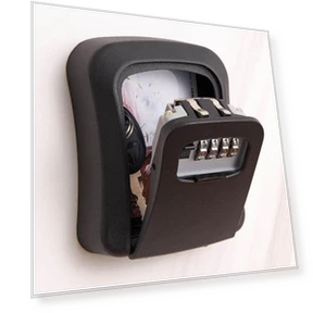 Wall-mounted key box with code lock — Lock Boxes, Jsite