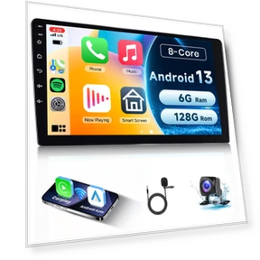 Android Car Radio with Carplay and Android Auto — Stereo Receivers, Kayomart