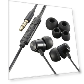 Electric AudioComm Smartphone Compatible Stereo Inner Phone — Audio Enhancements for Home, Ohm