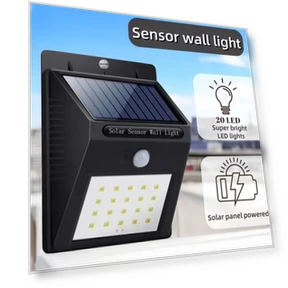 LED Solar Light Outdoor Wall Lamp — Outdoor Security & Flood Lighting, JUDING