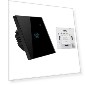 WiFi Smart Touch Switch 1Gang Light Control Wall Panel — Dimmer Switches, loverapple