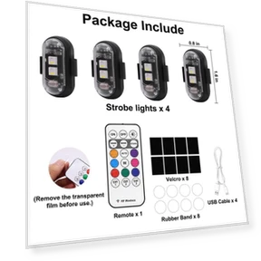 Wireless LED Strobe Lights — Vehicle Safety Signals, loverapple