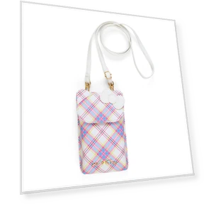 Hello Kitty Dress Tartan Design Series Smartphone Shoulder Bag — Pouches, Sanrio