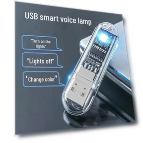 LED USB Night Light with Voice Control — Night Lights, Computer boost