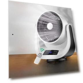 Smart Table Fan with Remote Control — Ceiling Fans, Camel