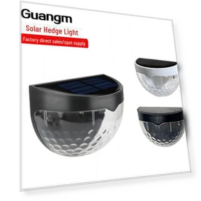 Semi-circular Solar Outdoor Fence Light — Outdoor Security & Flood Lighting, AI Market