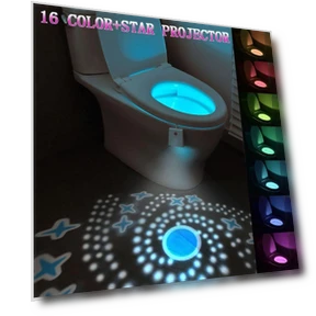 Toilet Light with Star Projector and Motion Sensor — Night Lights, happy8