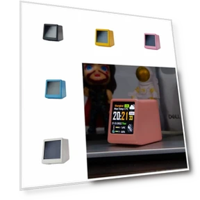 Wi-Fi Desktop Clock with Electronic Thermometer — Alarm, Fengchou