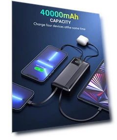 40000mAh Power Bank with PD 30W and QC4.0 Fast Charging — Chargers, Dongguan Xionel Electronic Technology Co., Ltd