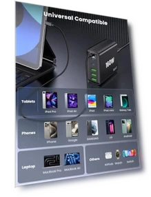 6-in-1 Fast USB Charging Station — Chargers, shenzhenshiquanshengdamaoyiyouxiangongsi