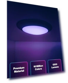 Smart Disk LED Flush Mount Ceiling Light — Overhead Lighting, Sunco Lighting