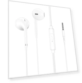 Wired Ear Buds with Built-in Remote — In-Ear Headphones, AJY