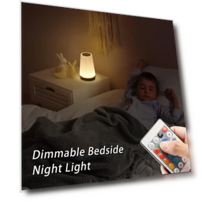 Touch Control Bedside Table with USB Charging — Nightstands, TOMTOP JMS