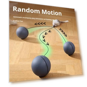 Automatic Rolling Ball Cat Toy — Balls, Love Pet House