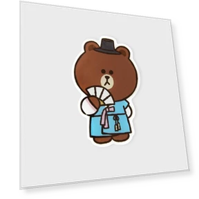 Brown Tourist Smart Talk — Interactive Animal Companions, LINE FRIENDS