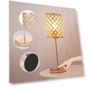 Crystal Touch Control Wireless LED Desk Lamp — Desk & Table Lighting, TOMTOP JMS
