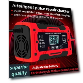 Intelligent Pulse Charger for Motorcycle, Yacht, and Car Battery Repair — Chargers, AI Supermarket