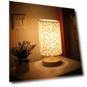 Modern Soft Warm White Linen Table Lamp with Touch Control — Desk & Table Lighting, Elegant Living House