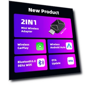 Wireless CarPlay Android Auto AI Box Adapter — Car Accessories & Gadgets, Auto Home Solutions