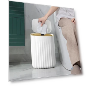 Smart Sensor Trash Bin — Kitchen Cans, Simple and warm