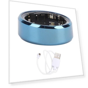 Smart Ring with Blue Pedometer — Smart Rings, ZuiyouJewelry1