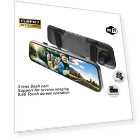 3-channel mirror dash cam — Dashboard Cameras, Timeless Home