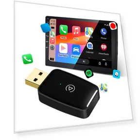 Smart AI Box BT WiFi 5.8G Wireless CarPlay Android Auto Adapter — Car Accessories & Gadgets, Chic Home