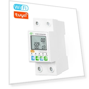 WiFi Smart Automatic Protective Switch with LCD Power Meter — Smart Home Hubs & Controllers, Seahorse Home