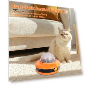 Interactive UFO Cat Feeder with Ball Track — Cat Playthings, Pet park
