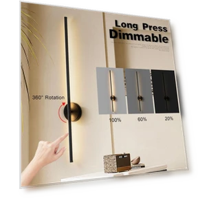 Touch Switch Dimmable LED Wall Light — Overhead Lighting, Chic Home