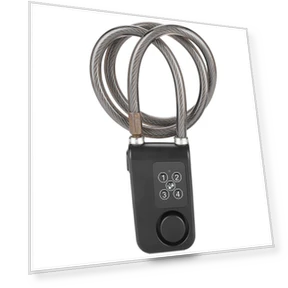 Waterproof Smart Bike Lock with Anti-Theft Alarm — Luggage Locks, Lixada