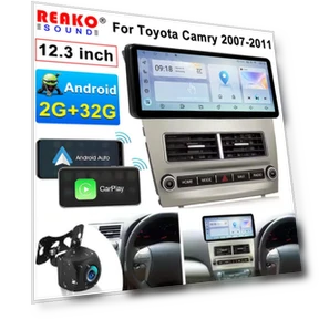 12.3-inch Touchscreen Wireless Carplay — Stereo Receivers, Reakosound