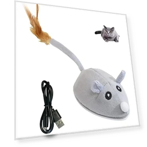 Automatic Cat Toys with Feather Wand — Cat Playthings, Smart Pet Supplies