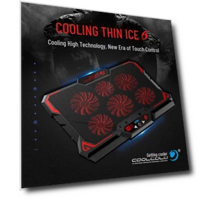 Cooling Stand for Laptop with Touch Control and Six Fans — Cooling Pads & Fans, VantaGoods