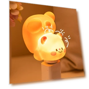 Cute Bear Capybara Panda LED Smart Voice Night Light — Night Lights, FEIJIEAST