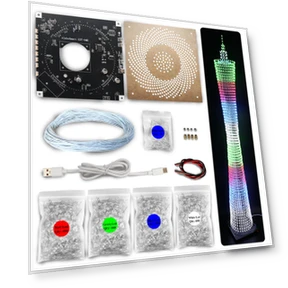 LED Canton Tower DIY Electronic Cubic Model — Clock Kits, AniWorld