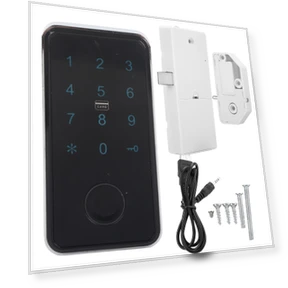 Smart Electronic Lock with Digital Password and Fingerprint — Smart Home Security, KONNWEI