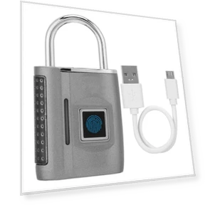 Smart Fingerprint Passwordless Unlocking Hanging Lock — Luggage Locks, KONNWEI