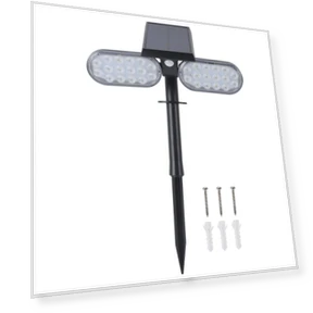 Solar Motion Sensor Wall Light — Outdoor Security & Flood Lighting, KONNWEI