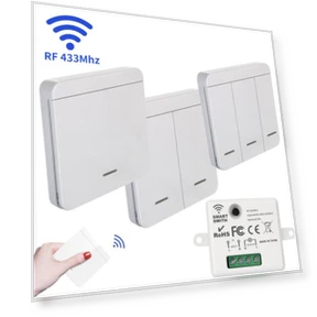 Wireless Smart Wall Switch — Ceiling Fan Wall Controls, Modern Home Furnishing