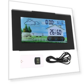Color Touchscreen Weather Clock — Weather Monitoring Clocks, Vestidos