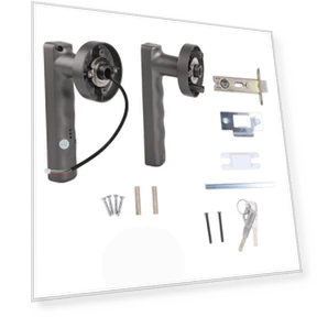 Smart Door Handle with Fingerprint and 2 Keys — Levers, Vestidos