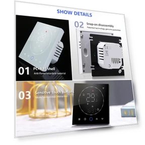 Smart Thermostat with LED Multicolor Display — Home Climate Control, Vestidos