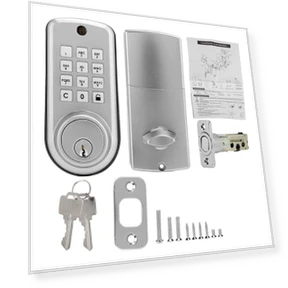 Adjustable Latch Smart Keyboard Password Anti-Theft Electronic Door Lock — Locks, GoolRC