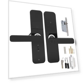 Smart Lock WiFi Handle with Fingerprint, Password, App, Key Card Unlock — Smart Home Security, GoolRC