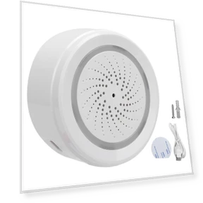 WiFi Temperature and Humidity Sensor with Sound and Light Alarm — Smart Home Security, GoolRC