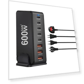 8-Port Charger Station — Chargers, JadeBamboo