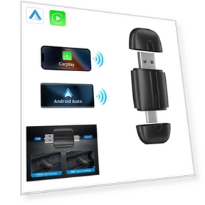 Wireless Adapter for Car Play and Android Auto — Navigation & GPS Accessories, YJMP Auto Parts