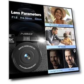 4K Vlogging Camera with Flip Screen — Compact Digital Cameras, NBD